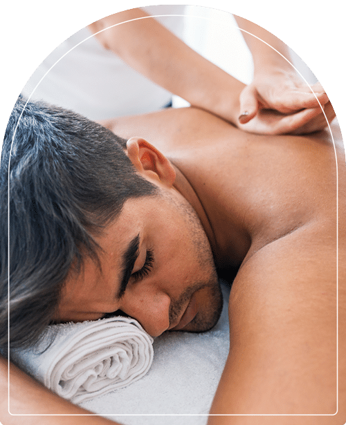 Man undergoing a massage