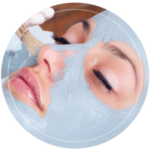 Young Woman Receiving A Facial